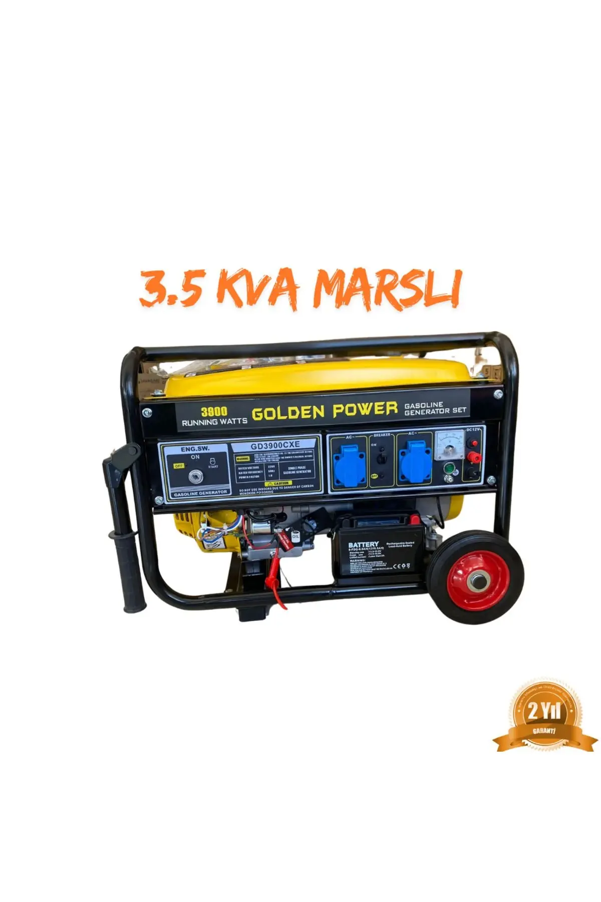3.5KVA Benzinli Jeneratör Monofaze (Marşlı)