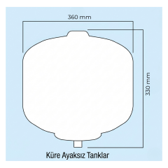 Alarko 24 Litre Hidrofor Tankı - Genleşme Tankı | Küre | KGT 24K