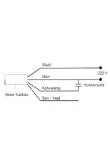 70 UF Kondansatör Meksefe 2 HP Dalgıca göre