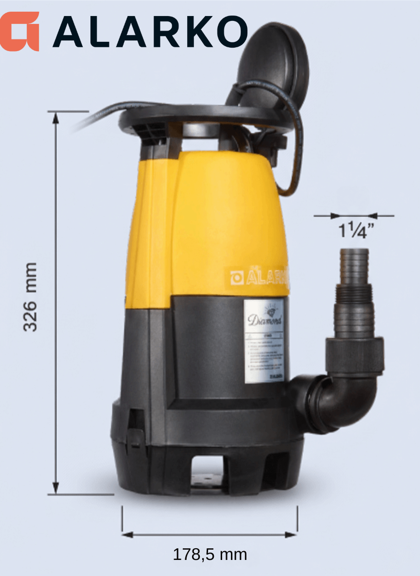 Alarko 1 Hp Yağmur Suyu Tahliye Pompası | 230V | Diamond MC 750 E
