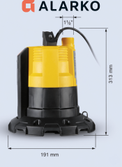 Alarko 0.75 Hp Atık Su ve Yağmur Suları Pompası | 220V | MI 550 SW