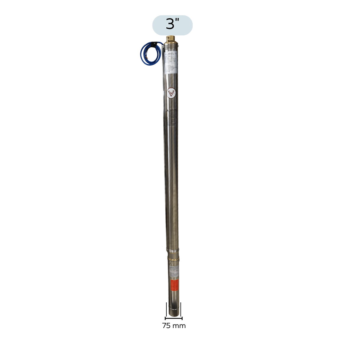 Vespo 3” 1 Hp 75mm En İnce Dalgıç Pompa 30 Kademe | 220V