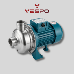 Vespo | VSS75 | 1,2 HP | 0,9 kW | 220V | 330 L/dk | Krom Santrifüj Pompa